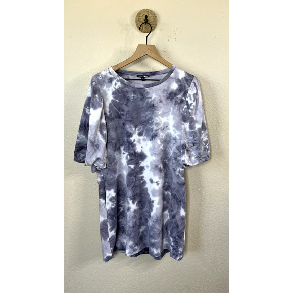 NWT Fashion Nova Puff Sleeve Tie Dye Mini Dress M - Picture 3 of 11